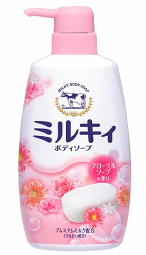 COW Жидкое мыло для тела с цветочным ароматом, 550 мл.