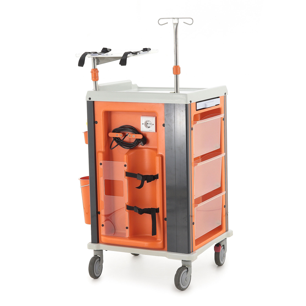 Медицинская тележка РЕТ02 TM-006AH-00 для экстренной медицинской помощи