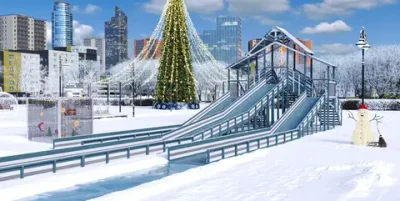 Детская зимняя горка Савушка Зима 11/1