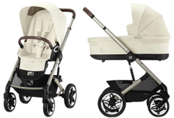 Коляска Cybex Talos S Lux TPE complete 2 в 1 Seashell Beige с дождевиками