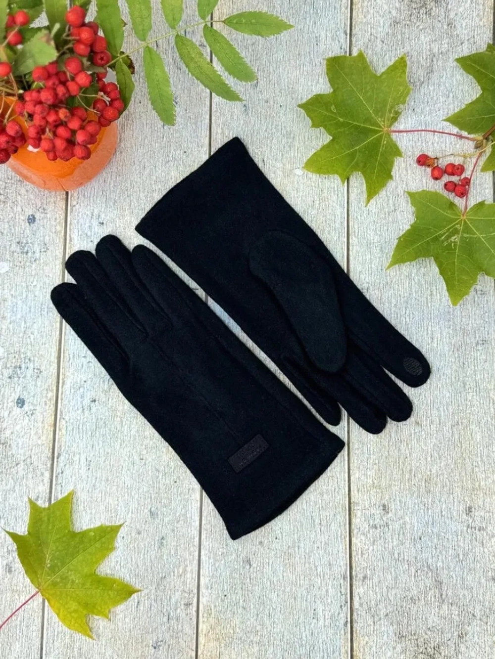 перчатки осенние теплые