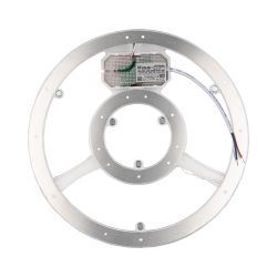 ULE-Q930-42W-4000K IP40 CLEAR Светильник-модуль светодиодный с драйвером. 220В. диаметр 265мм. Белый свет 4000K. Угол 180градусов. TM Volpe