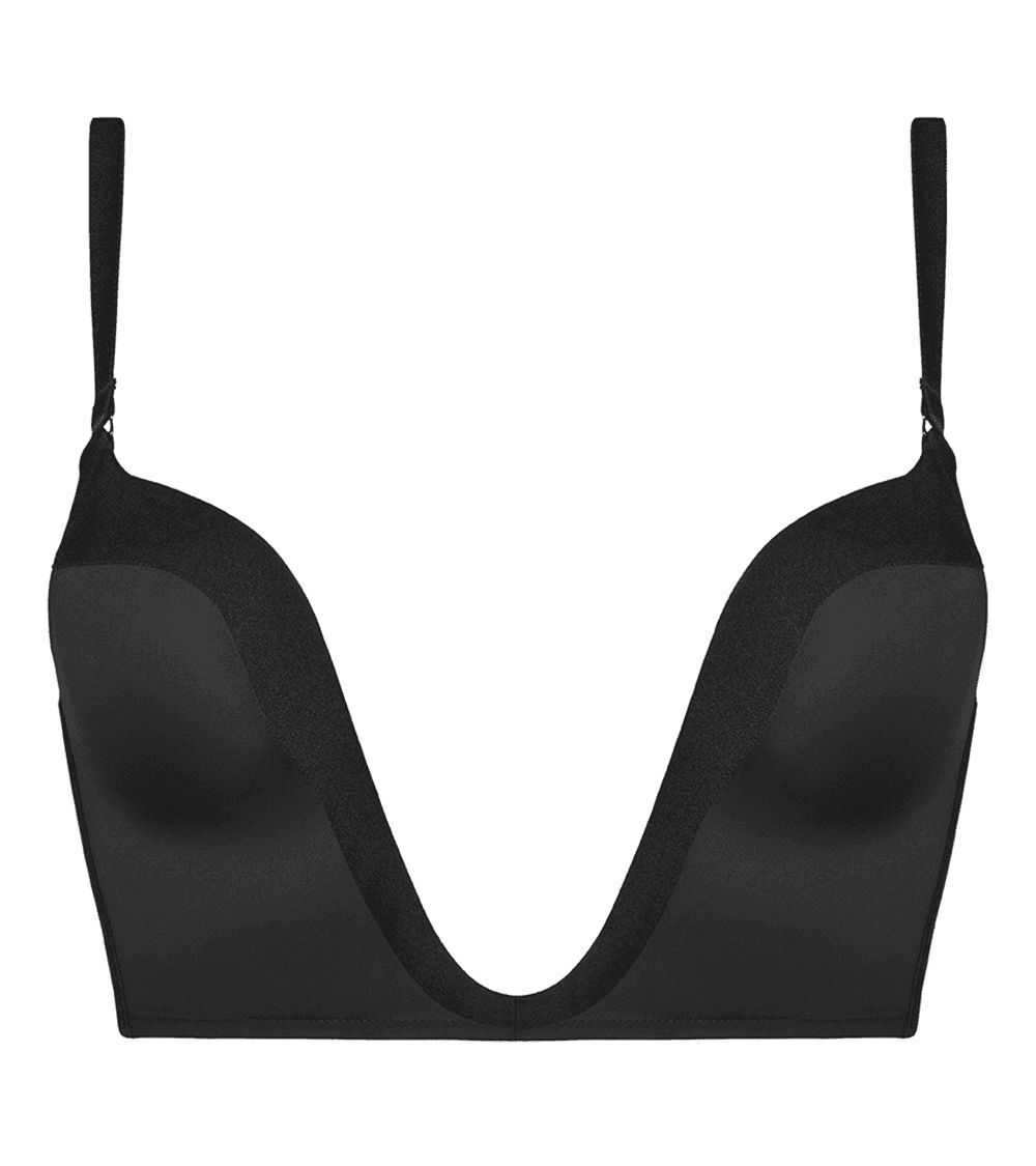 Бюстгальтер Ultimate Plunge с заниженным поясом (Размер: 65G) (Цвет: черный)