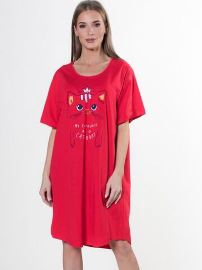 Сорочка оверсайз с киской (Размер: XXXL) (Цвет: серый)