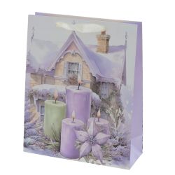 GAEM Пакет подарочный (бумага 210г/м2, блок микс 12шт), L26 W10 H32 см, 4в.