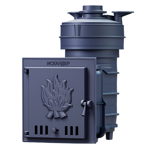 Чугунная печь для бани Искандер ЗК 18 Pro