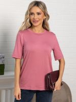 Футболка базовая (розовая) Б15578-10М LT Collection
