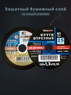 LUGAABRASIV Круг отрезной 125 x 1.2 x 22.23; №1