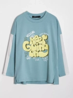 Костюм для девочки оверсайз голубой