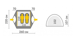 Палатка Talberg Sliper 2 Camo [TLT-001C]