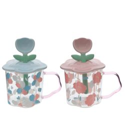 GAEM Кружка с крышкой и ложкой, 450 мл, L14 W11 H10,5 см, 2в.