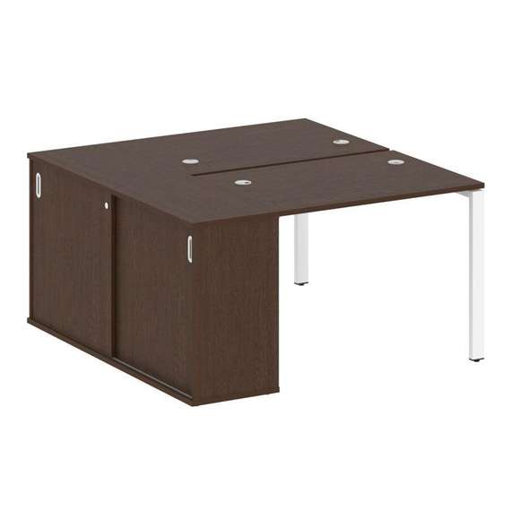 Метал Систем Рабочая станция с шкафом-купе на П-образном м/к БП.РС-СШК-1.1 Т