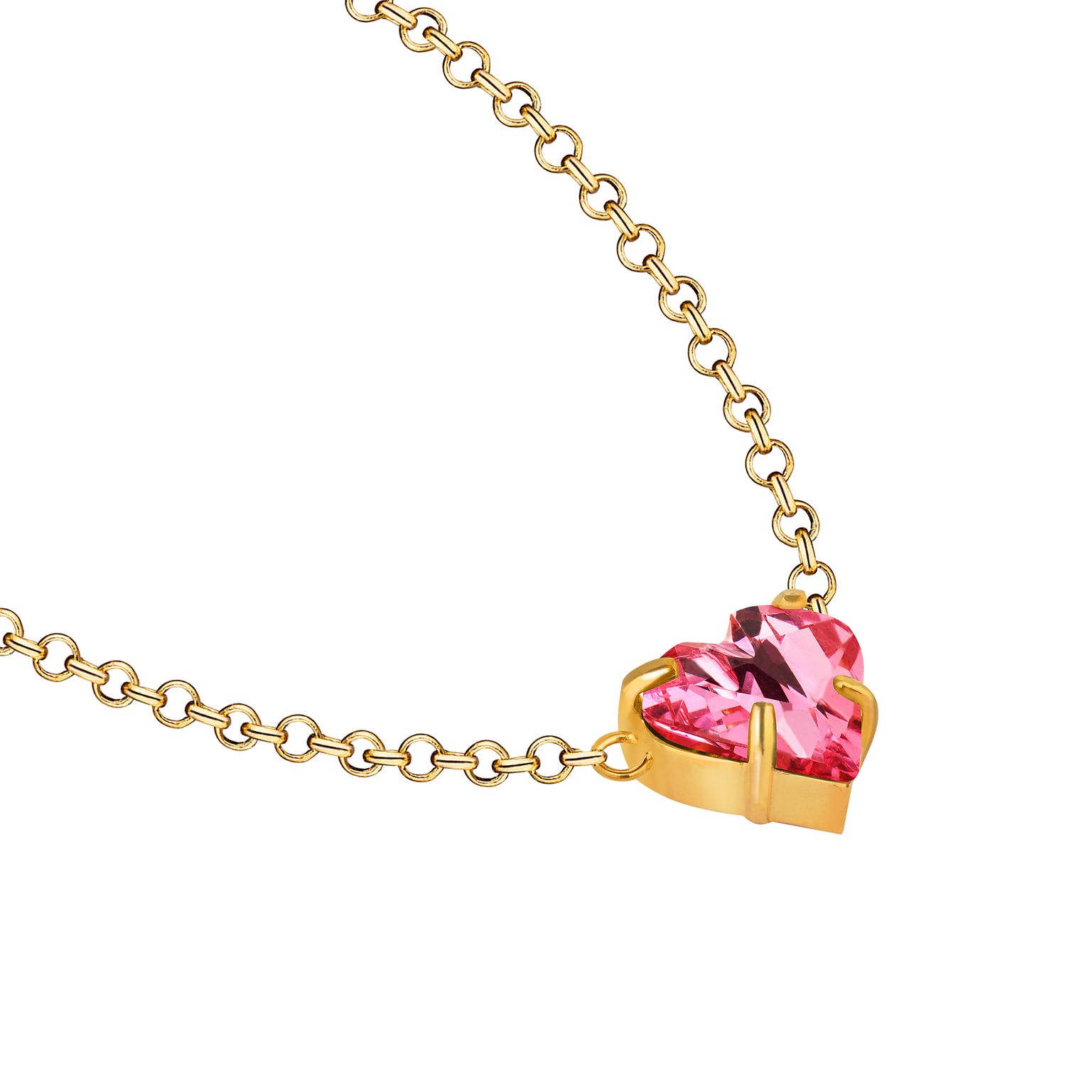 Колье Sweetheart Necklace - Pink