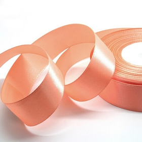 Лента атласная 12 мм абрикосовая