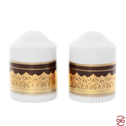 Солонка/Перечница Falkenporzellan Agadir Brown Gold (2 шт)