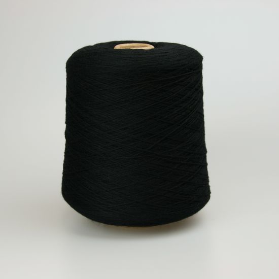 Пряжа 2/16 NM Albert, цвет 190 Черный (100% шерсть ягнёнка)