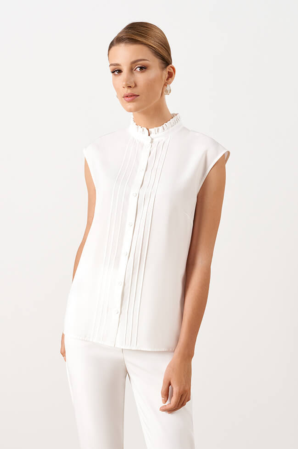 22985 Блузка женская (молочный)