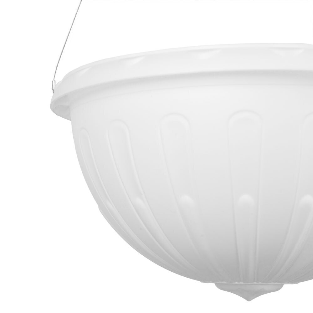 Горшок-кашпо Джулия 8л с подвесом-трос, белый