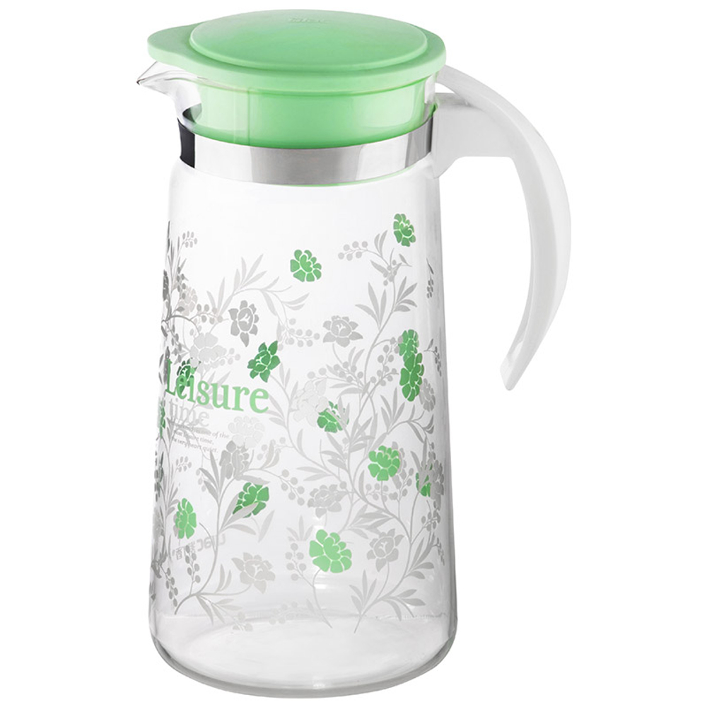 Кувшин Mallony La Caffetteria 1.4л из термостойкого стекла с крышкой