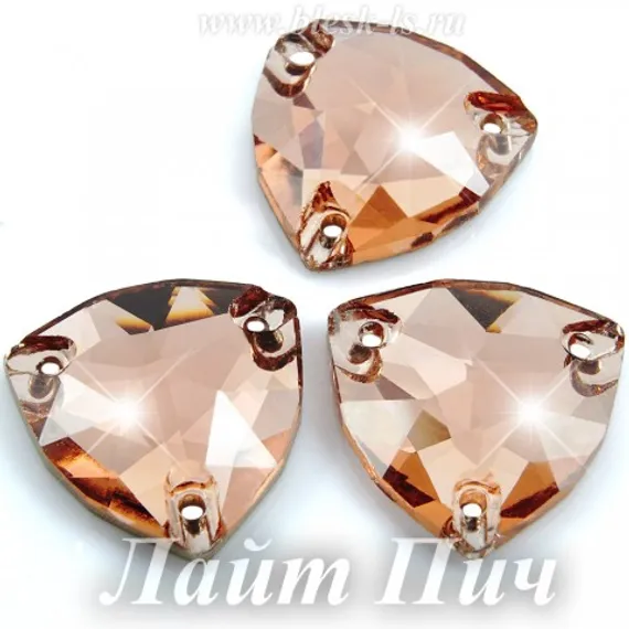 Пришивной триллиант Solvo с 3 отверстиями, Лайт Пич