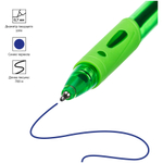 Ручка шариковая автоматическая OfficeSpace "Знак!" синяя, 0,7мм, на масляной основе