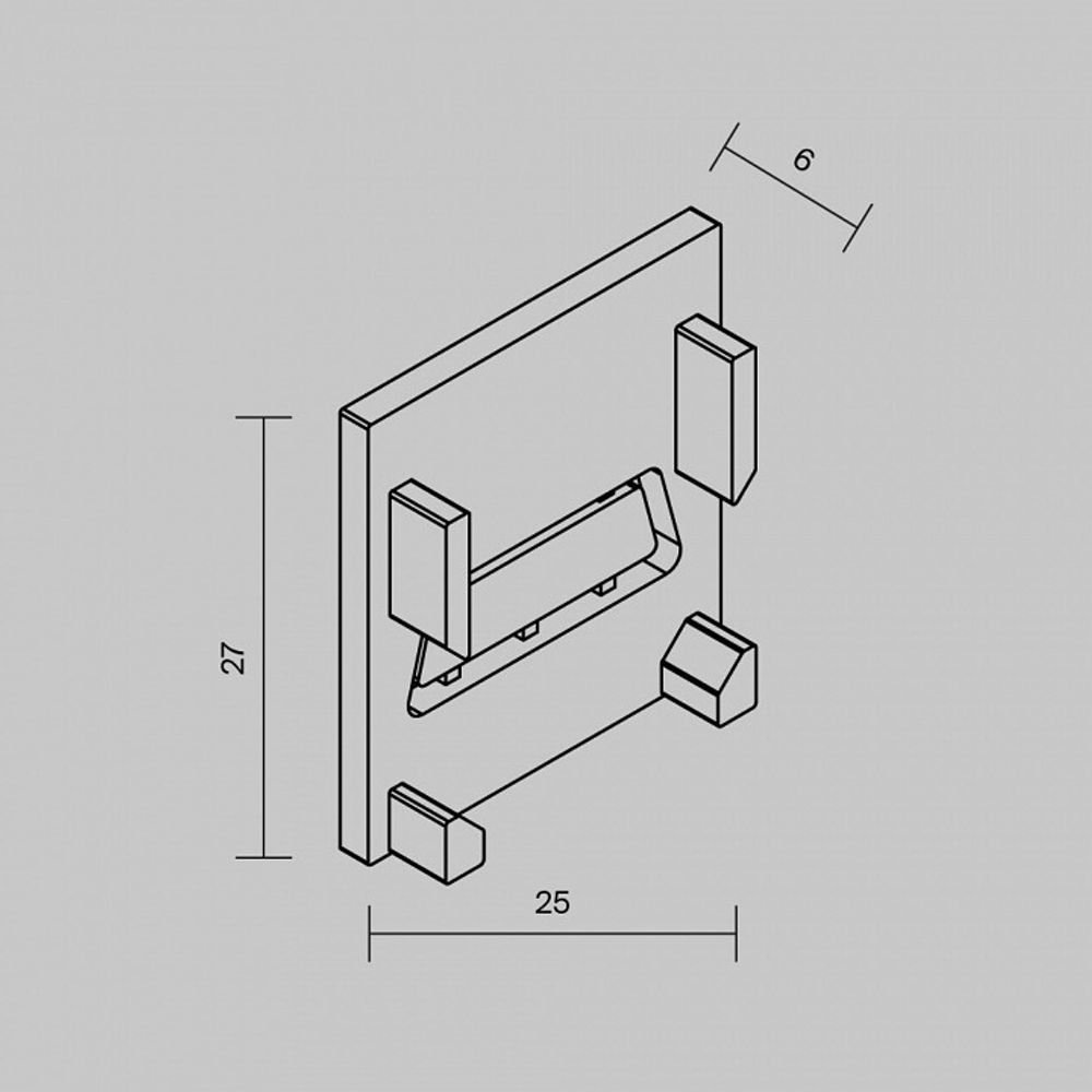 Заглушка для профиля Maytoni  O-TR002-EC