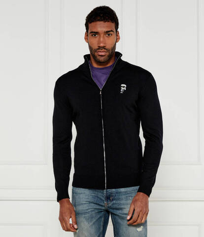 Шерстяной свитер Karl Lagerfeld - черный(655015 544399)