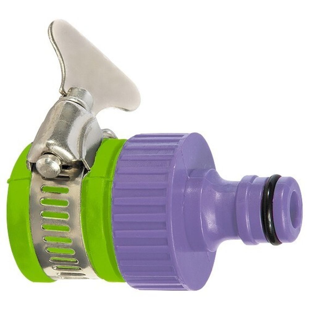 Адаптер пластмассовый, 3/4 с внешним хомутом Palisad, 65760