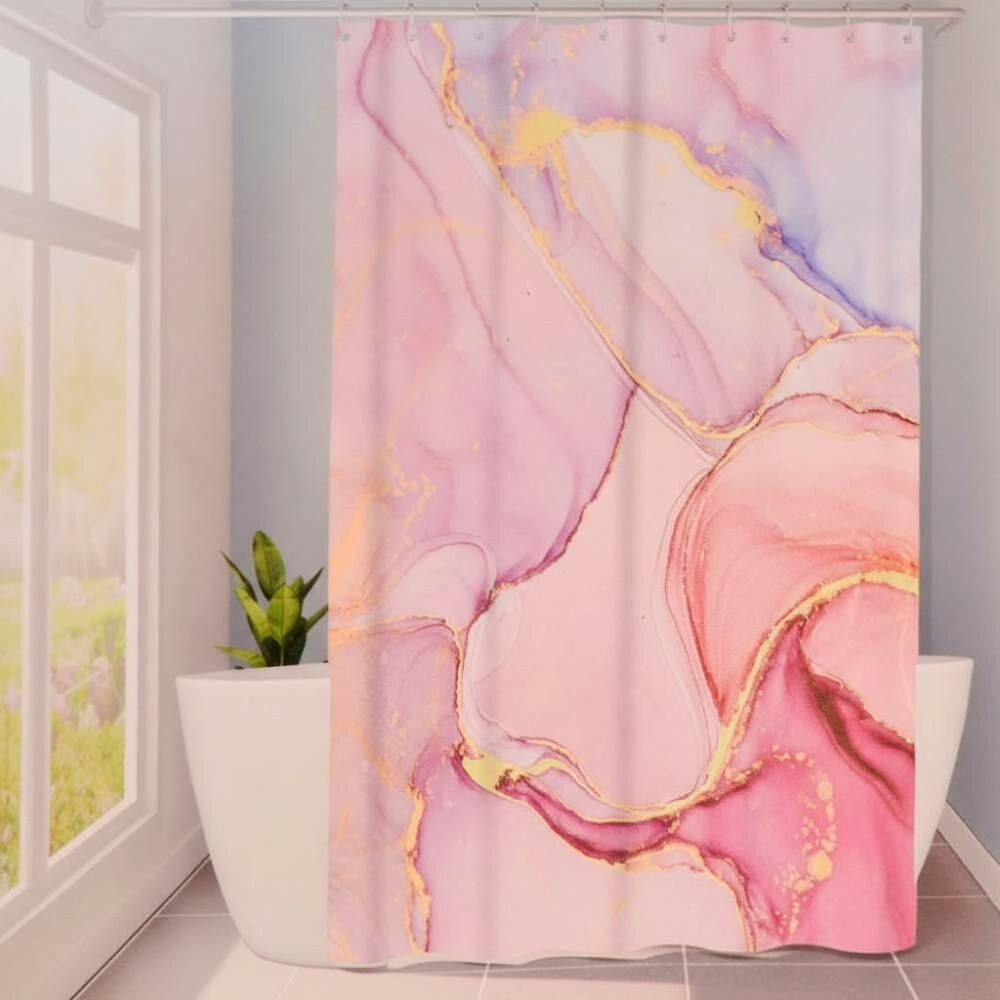 Штора для ванной 180*180см тканевая, HC1131