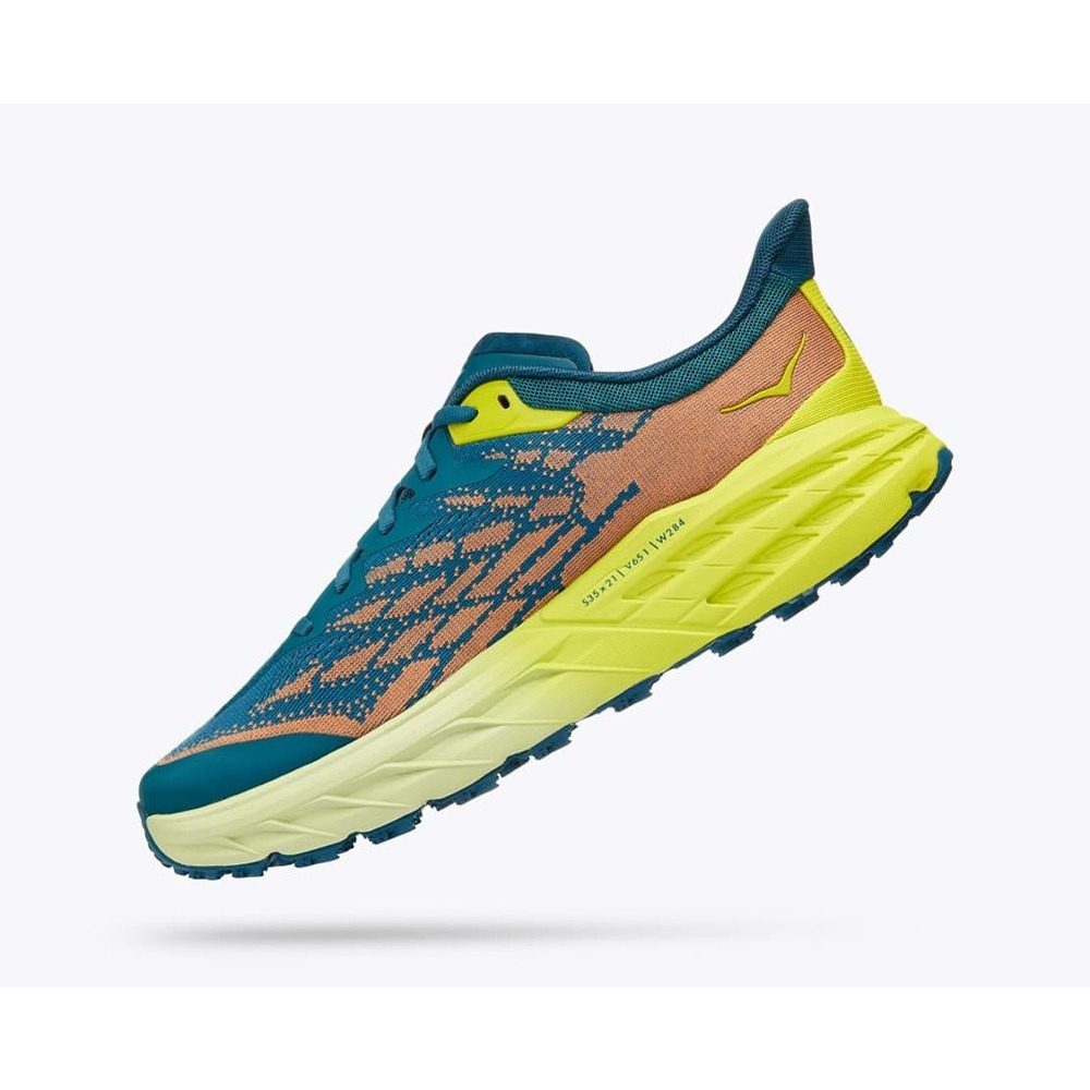 Кроссовки мужские HOKA M SPEEDGOAT 5 WIDE Blue Coral / Evening Primrose