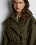 Тренч на молнии из хлопка Берберри хаки