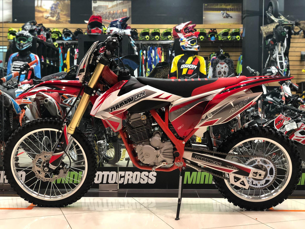 Мотоцикл кроссовый Zuumav FX CR 250CB RED 21/18