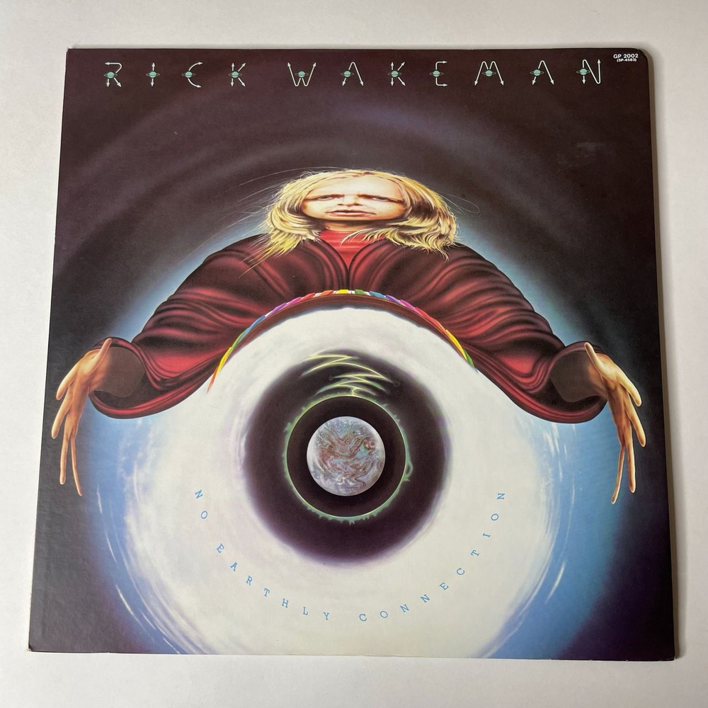 Винтажная виниловая пластинка LP Rick Wakeman and The English Rock Ensemble No Earthly Connection (Japan 1976) (No Obi) (Полный Комплект С Цилиндром)