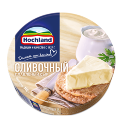 Плавленный сыр Hochland Сливочный 140 гр