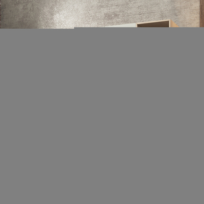 Шкаф Агератум МДФ четырехсекционный с стеллажом Лайн керамика (0,27) А10032 матовая - Дуб Сонома 3025  260*50*240