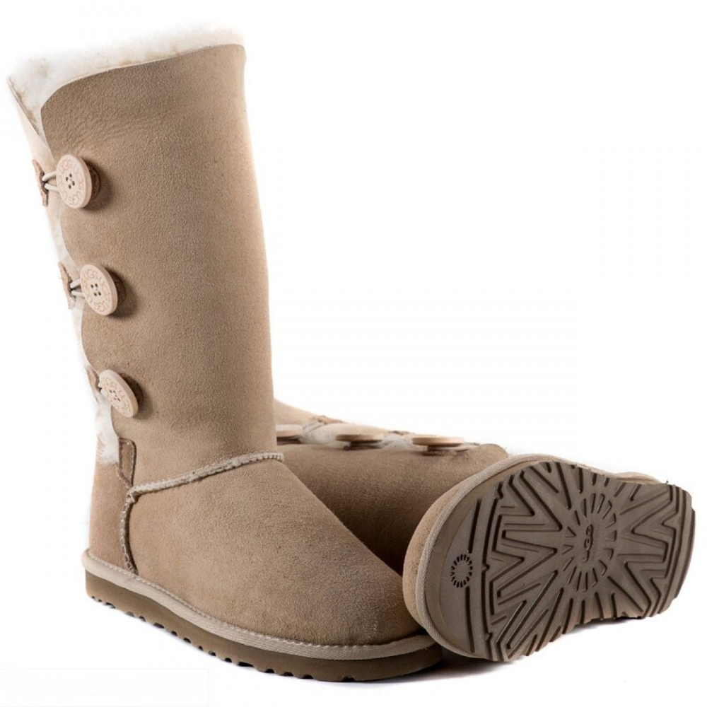 Угги Bailey Button Triplet Sand