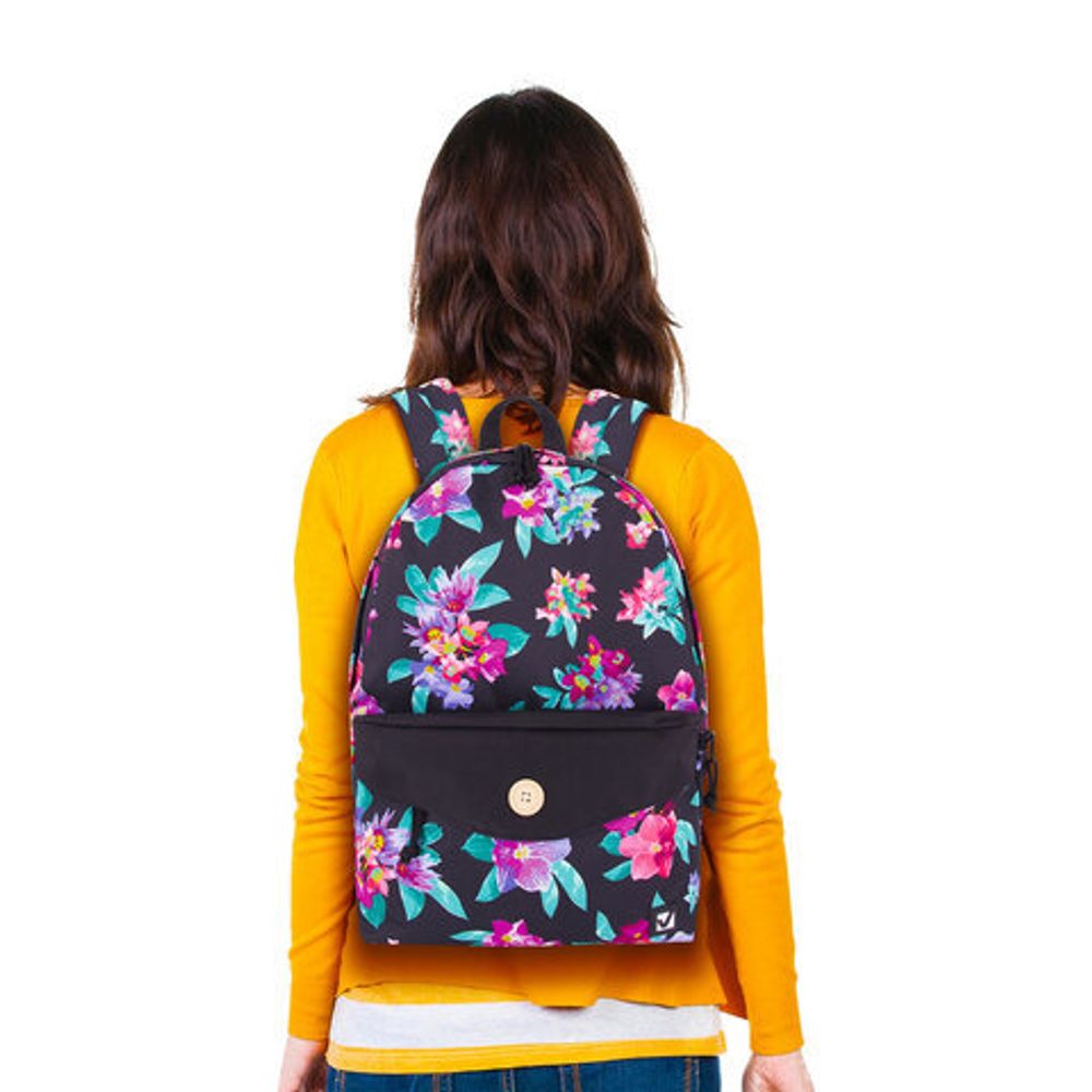 Рюкзак BRAUBERG универсальный, SYDNEY "flowers", 38х27х12 см, 228837