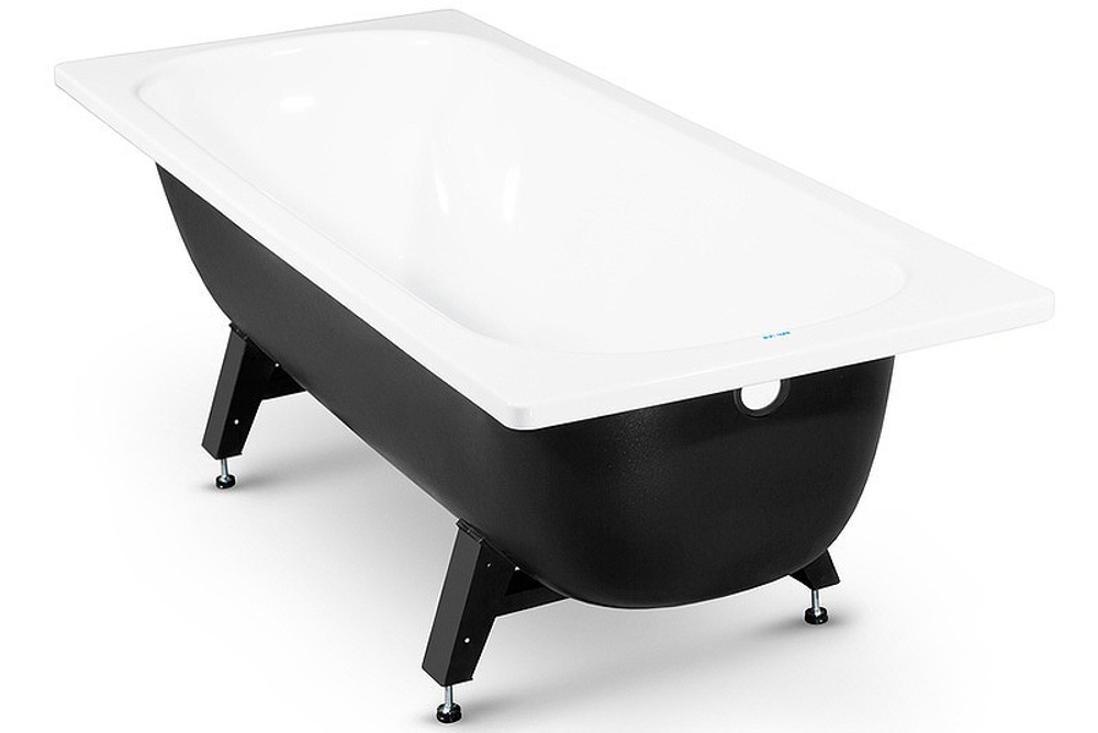 Ванна стальные с полимерным покрытием Reimar c о/подставкой 170*70*40 (белая орхидея) без ранта