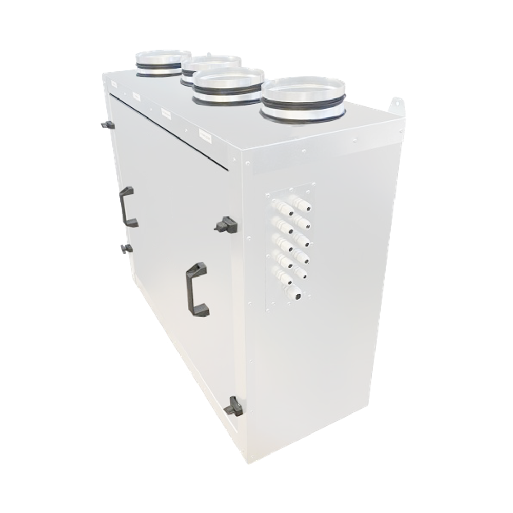 Приточно вытяжная установка c мембранным рекуператором OASIS-VMW-EC-1000-S