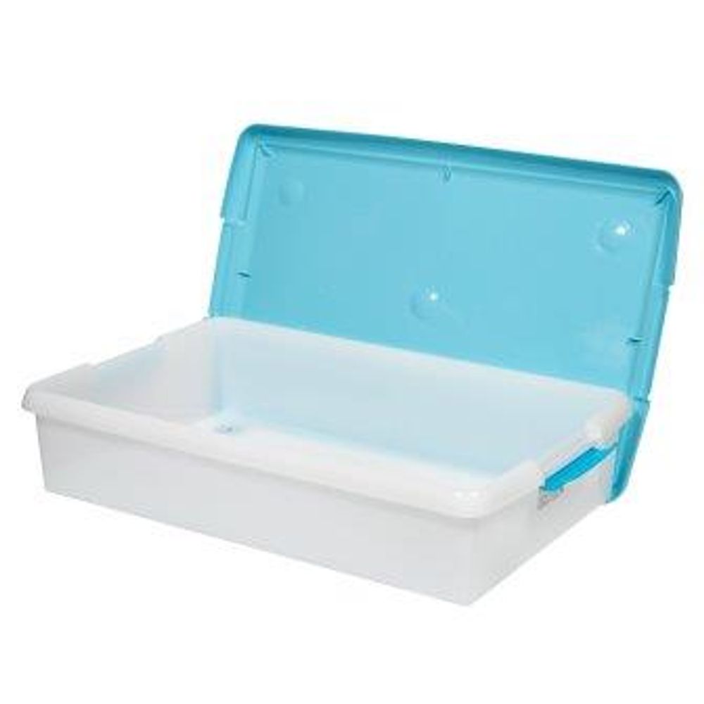 IRIS Короб для хранения THIN BOX UG-725 белый/голубой /6