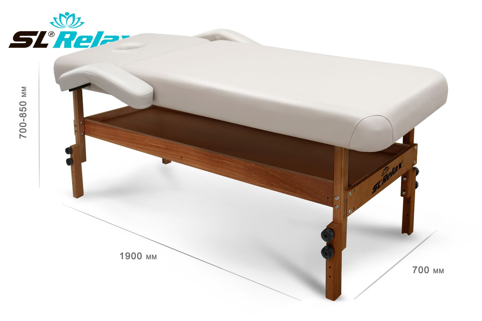 Массажный стол Relax Comfort-M бежевая кожа (№4) фото №2