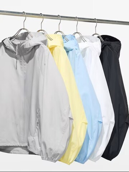 UNIQLO Короткая парка с карманами, белый