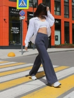 Штаны палаццо оверсайз графит