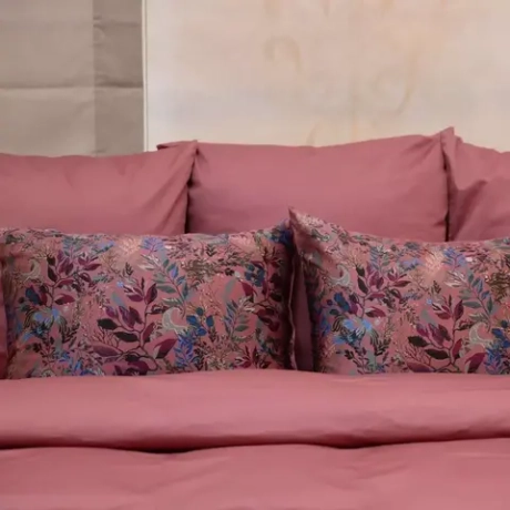 Постельное белье семейное Mollen вишнево-ягодном