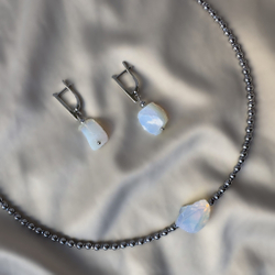 Комплект чокер+серьги «Лунный амулет равновесия»