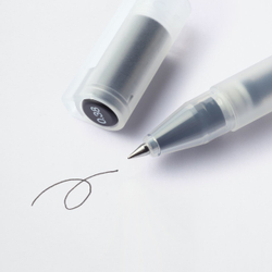 Гелевая ручка Muji 0,38 мм чёрная - широко известные в кругах любителей буллет-журналинга гелевые ручки Muji.