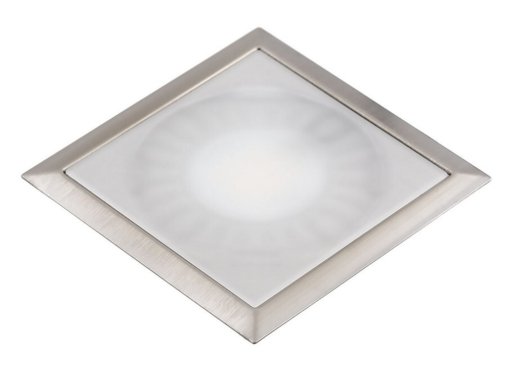 Forma e Funzione Светодиодный светильник SUN QUADRO, 24 V, врезной, теплый, сталь