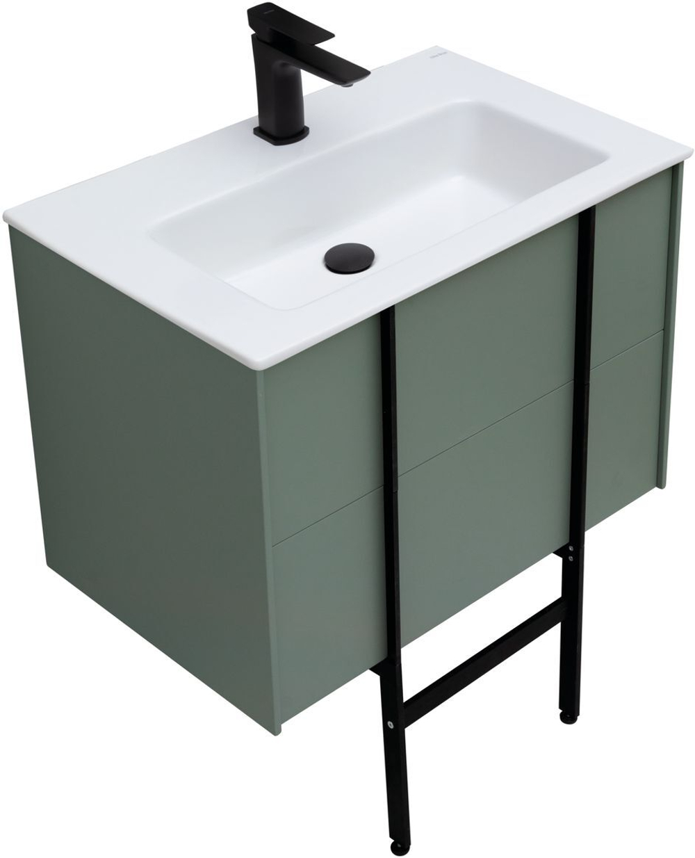 Тумба с раковиной Allen Brau Reality 70 см 1.32004.CGM олива матовый