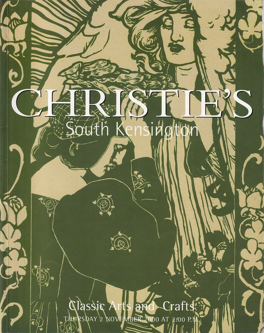 Каталог аукциона Christie's, Лондон, Классические предметы викторианской эпохи движения «Искусства и ремёсла» от 2 ноября 2000 года