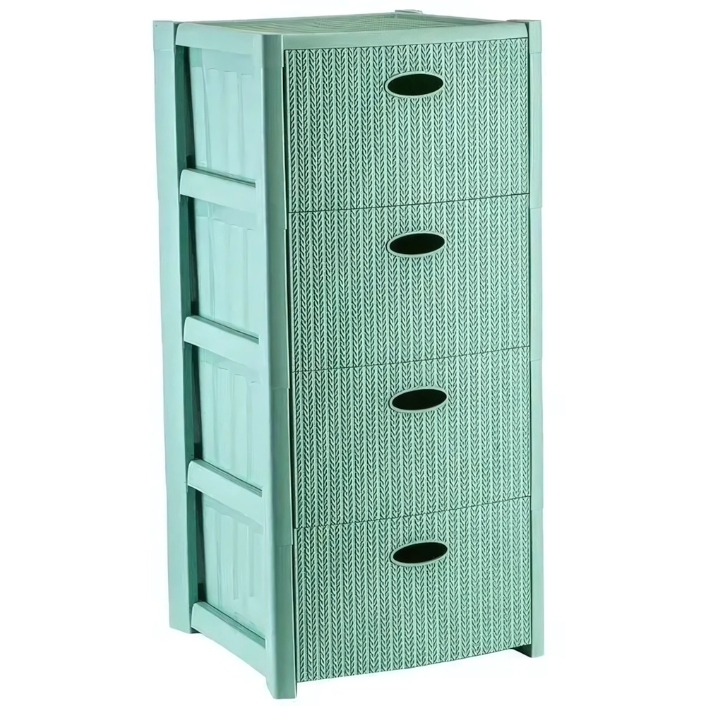 Комод СТИЛЬ ВЯЗАНИЕ (4 секции) Фисташковый 0,767,36х0,365м